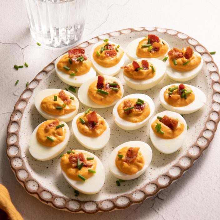 Pimento Bacon Deviled Eggs Bessie Bakes