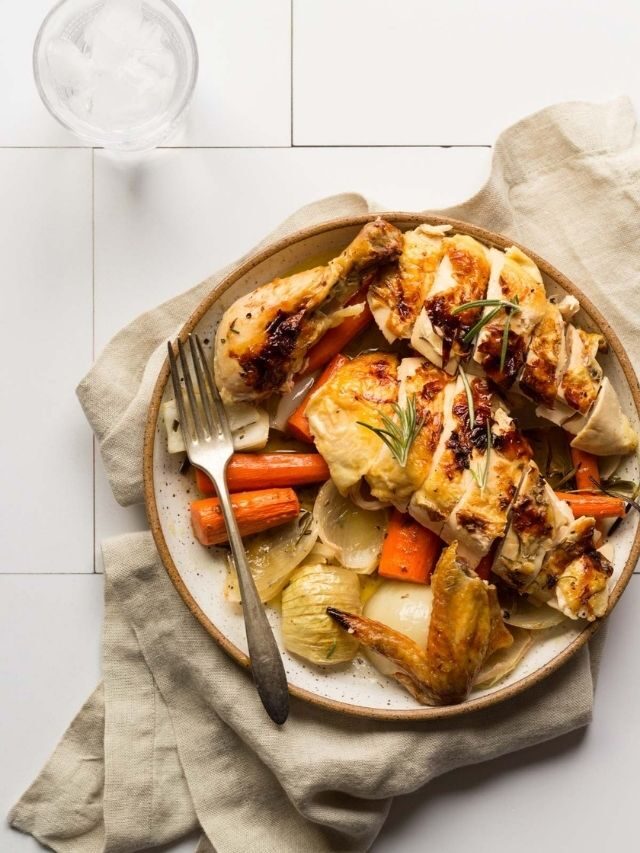 Upside Down Roasted Chicken - Bessie Bakes